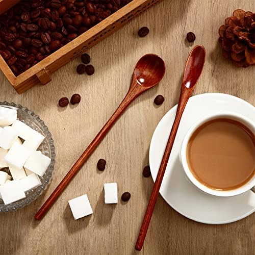 Patelai 10 Pieces Wooden Coffee Spoons