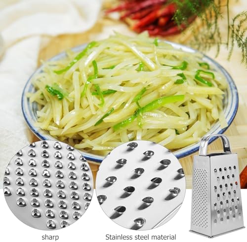 MAGICLULU 1pc Stainless Steel Vegetable Grater Portable Metal Grater