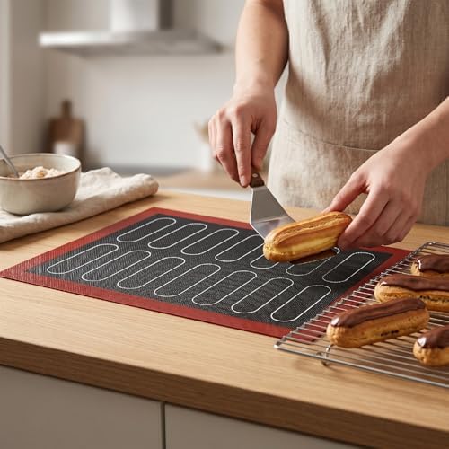 Macaron Silicone Baking Mat,Nonstick Double Sided Macaroon Pastry