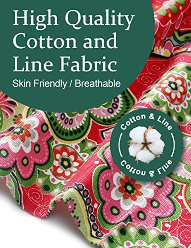 Cozy Adjustable Cross Back Aprons for Women with Pockets Cotton Linen