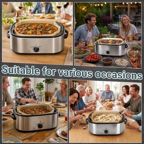 Silicone Electric Roaster Liners for 18-22 Quart Roaster Oven