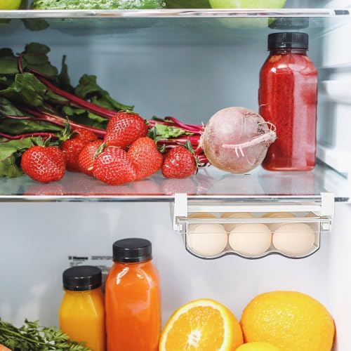 Large Capacity Drawer Style Egg Holder Box for Fridge Storage
