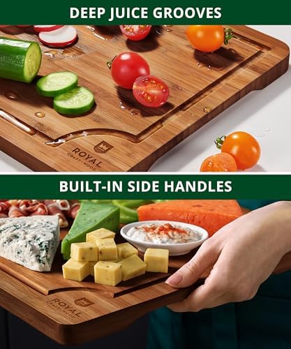 ROYAL CRAFT WOOD Wooden Cutting Boards for Kitchen Appliances - Non
