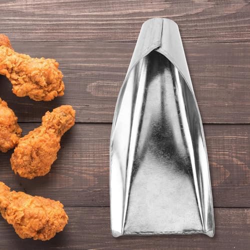 OUNONA Wide Mouth Kitchen Funnel Set Large Metal Iron Food Grade