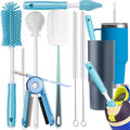 Bottle Cleaner Brush Set - 8 Pack Multipurpose Bottle Brushes for