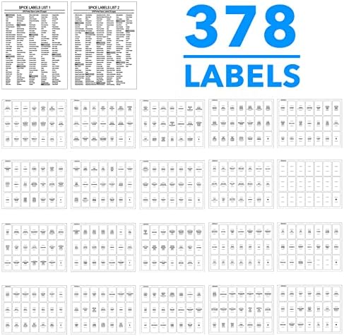 SpaceAid 24 Pcs Spice Jars with Bamboo Lids and Labels, Empty 4oz