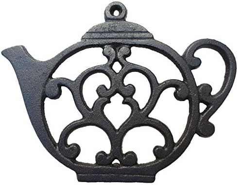 Teapot Cast Iron Trivet for Hot Pots & Kitchen & Dining Table, Gift
