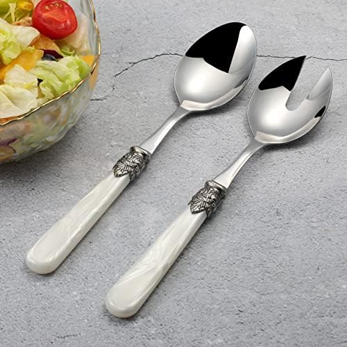 2-piece Salad Servers Stainless Steel Salad Serving Set Salad Fork and