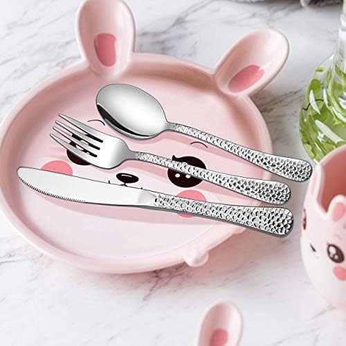LIANYU 12-Piece Kids Utensils Silverware Set, Stainless Steel Toddler
