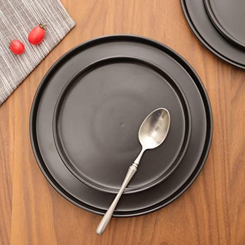 Stone Lain Coupe - Celina Stoneware Round Dinner Plates Set, 4-Piece
