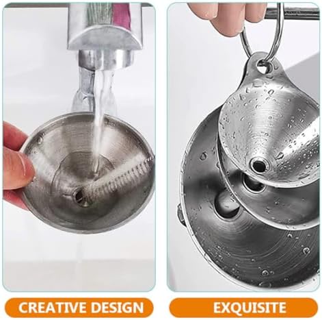 Stainless Steel Funnel Set, Three Sizes for Kitchen Liquid Transfer