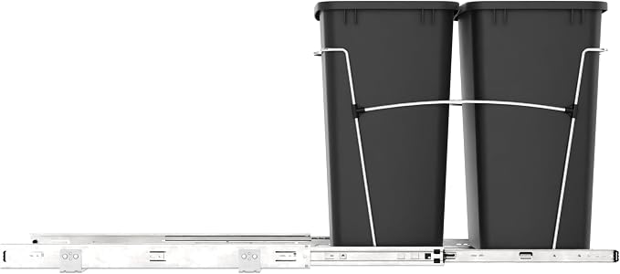 Rev-A-Shelf RV-18KD-18C S Double Pullout Trash Can - Image 9