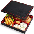 Teenyyou 1 Pcs Japanese Bento Box, 12 x 9.5 x 2.2 Inch