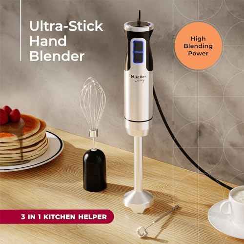 MuellerLiving Ultra-Stick Immersion Hand Blender, 500W Heavy Duty