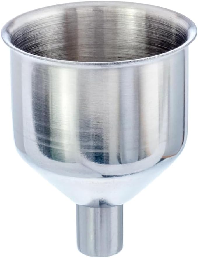 SE Stainless Steel Funnel for Flasks Bottles and Mini Bottles, Small Steel by SE