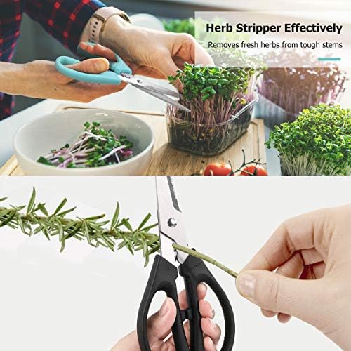 iBayam 3-Color Stainless Steel Dishwasher Safe Kitchen Shears Food