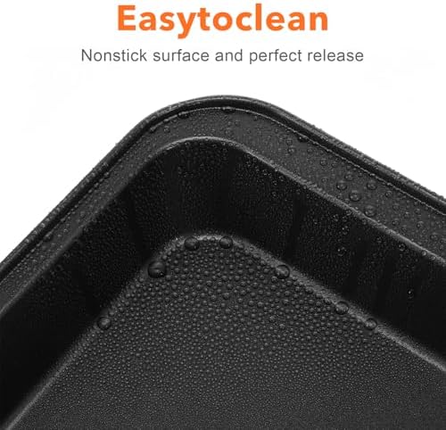 Set of 4 Rectangular Cake Pan, 9 x 13 Inch Non-Stick Baking Pans for