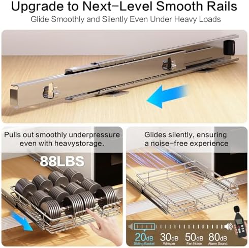 Kitchen Cabinet Pull Out Shelf and Drawer Organizer Slide Out Pantry