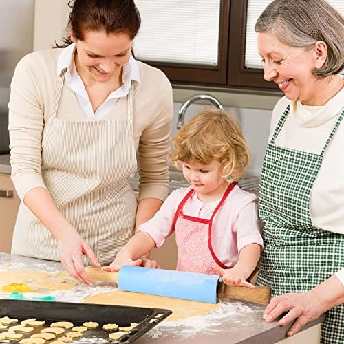 15-inch Silicone Rolling Pin for Baking, Non-stick Surface and