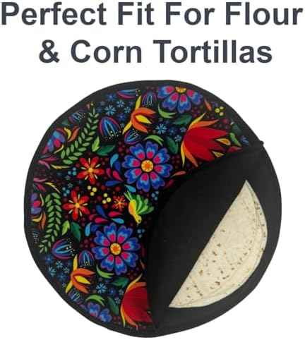 Mexican Tortilla Warmer Pouch 12 In Tortilleros Mexicano, Tortilla