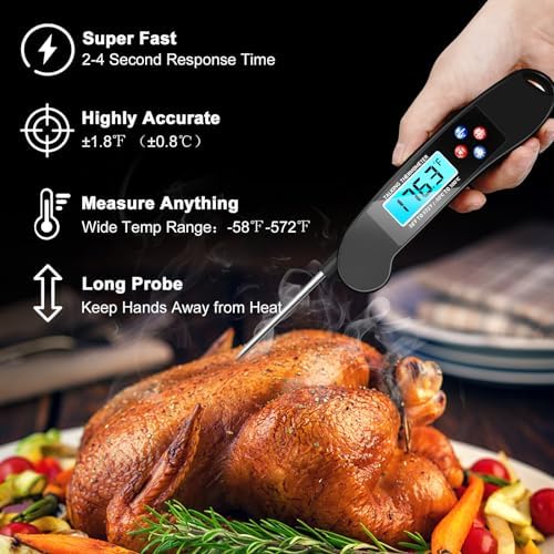 Digital Talking Instant Read Food Thermometer
