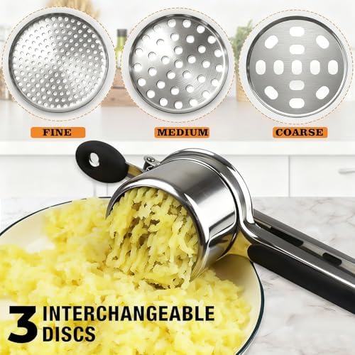 Potato Ricer, AIDOIT Large 15oz Potato Ricer Heavy Duty Stainless