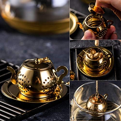 Stainless Steel Tea Filter, Tea Infuser Ball for Loose Leaf Set of 4