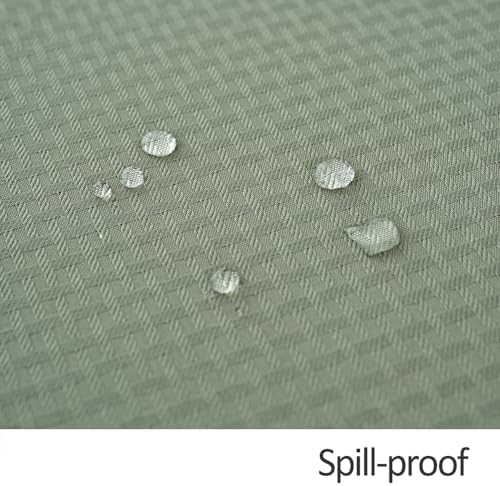 maxmill Rectangle Tablecloth Weaved Pattern Waterproof Spillproof