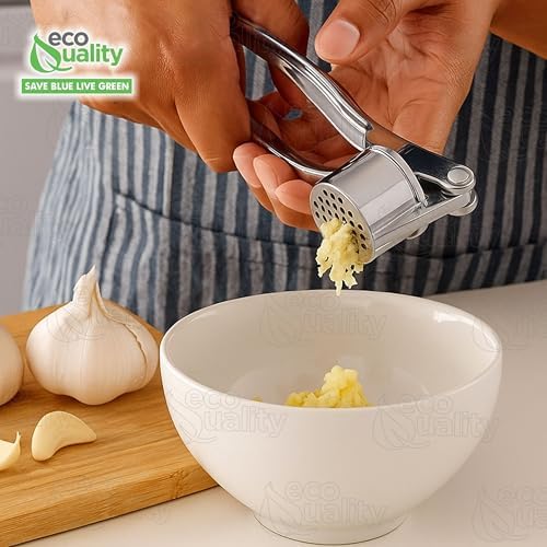 1-Pack Stainless Steel Garlic Press