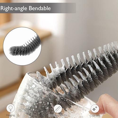 2-Pack 16 inches Long Handle Bottle Cleaning Brushes - Ideal for