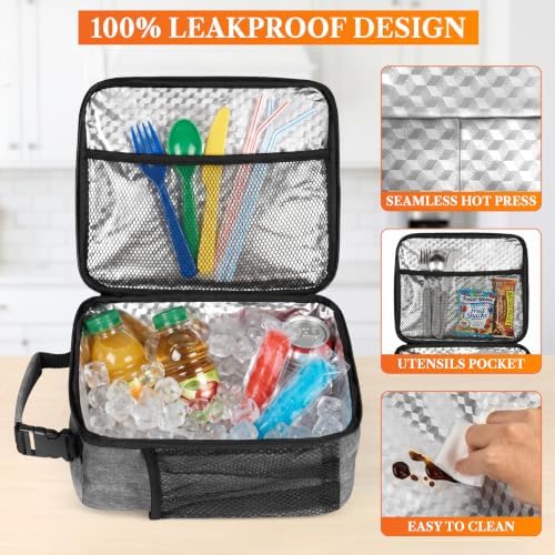opux Insulated Lunch Box Kids & Adults, Leakproof Soft Cooler Bag
