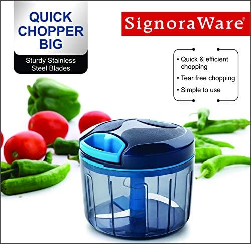 SIGNORAWARE Manual Food Processor, Vegetable Chopper -Easy Pull Hand