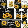 Tieshankao 10Pcs Sunflower Kitchen Decor Accessories Set