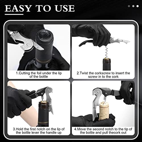 Waiter Corkscrew Wine Openers Heavy Duty Hinges Wine Key Bottle Opener