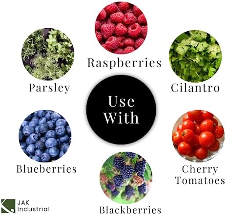 42 Pack - 6 Ounce Clear Plastic Vented Berry Containers with Clamshell