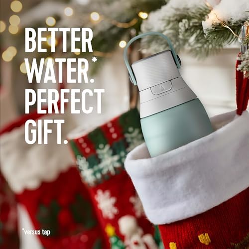 Brita Stainless Steel Premium Filtering Water Bottle, BPA-Free