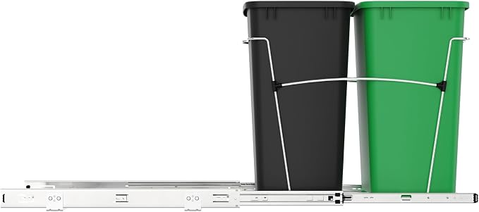 Rev-A-Shelf RV-18KD-1918C-S Double Pullout Trash Can - Image 7