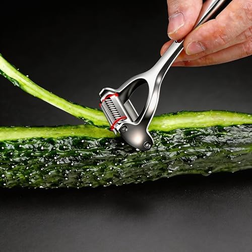 2-in-1 Multifunction Vegetable Peeler Julienne Peeler, Zinc Alloy