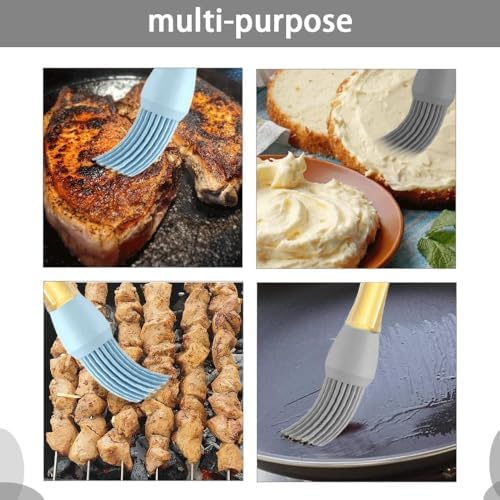 4 Pack Silicone Basting Brush for Cooking, Heat Resistant Pastry