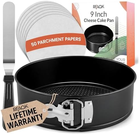 RFAQK 9 Inch Springform Pan Nonstick Leakproof - Spring Form Pan for