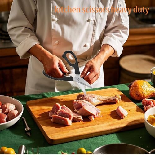Prettyia Kitchen Shears, scissors all purpose kitchen scissors for