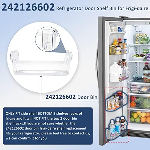242126602 Refrigerator Door Bin Shelf Compatible for Frigi.daire