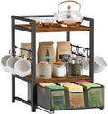 Plaviya 3-Tier Tea Bag Organizer with Drawer for Countertop