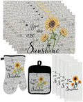 Sunflower Kitchen Tapestry Set w/You are My Sunshine Design, Includes