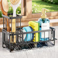 Sponge Holder for Kitchen Sink, 9.65 x 3.74 x 6.3, Black