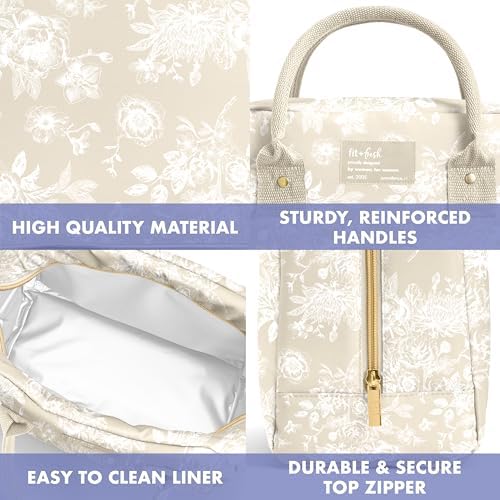 Fit & Fresh Bloomington Insulated Lunch Bag, Tan