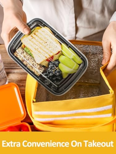 NEEBAKE 60 Set 32 oz Meal Prep Containers with Lids, Food Storage