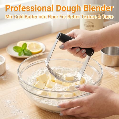 Cookie Cutters Set, 7-Piece with Dough Blender & Scraper