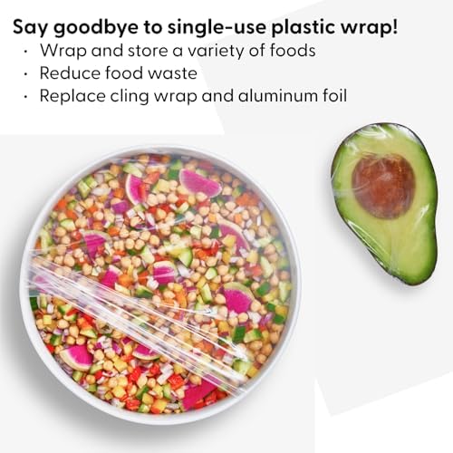 W&P Reusable Silicone Stretch Wrap, 3 Wraps