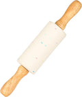 Mini Silicone Rolling Pin for Kids, Non-stick Surface Wood Handle, 9 Inch 1 by Honglida